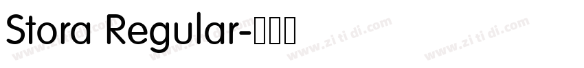 Stora Regular字体转换